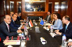 مصر والاتحاد الأوروبي يبحثان إدارة الأزمات وتعزيز الشراكة الاستراتيجية في لقاء بين عبد العاطي ومفوضة الاتحاد 7 akhbarelsaa.com MGP1UeYA