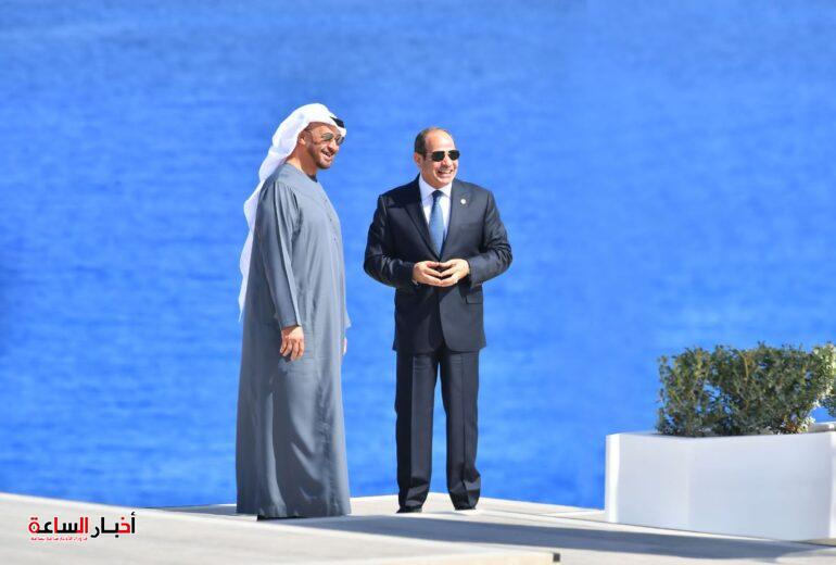 الرئيس المصري ونظيره الإماراتي يشهدان إطلاق مشروع رأس الحكمة 1 akhbarelsaa.com IU3hU2Hd