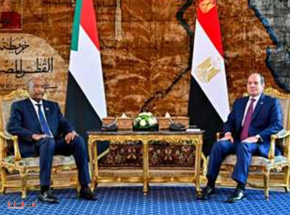 السيسي والبرهان يؤكدان وحدة الموقف بين مصر والسودان ورفض الإجراءات الأحادية على النيل