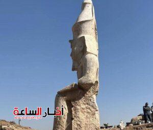 إعادة إقامة تمثال رمسيس الثاني بالأشمونين بعد ترميمه وفق أعلى المعايير العلمية 5 akhbarelsaa.com XxRFLiWQ
