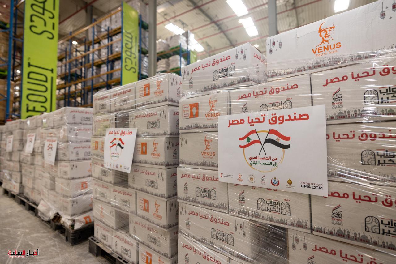 مساعدات إغاثية إلى لبنان