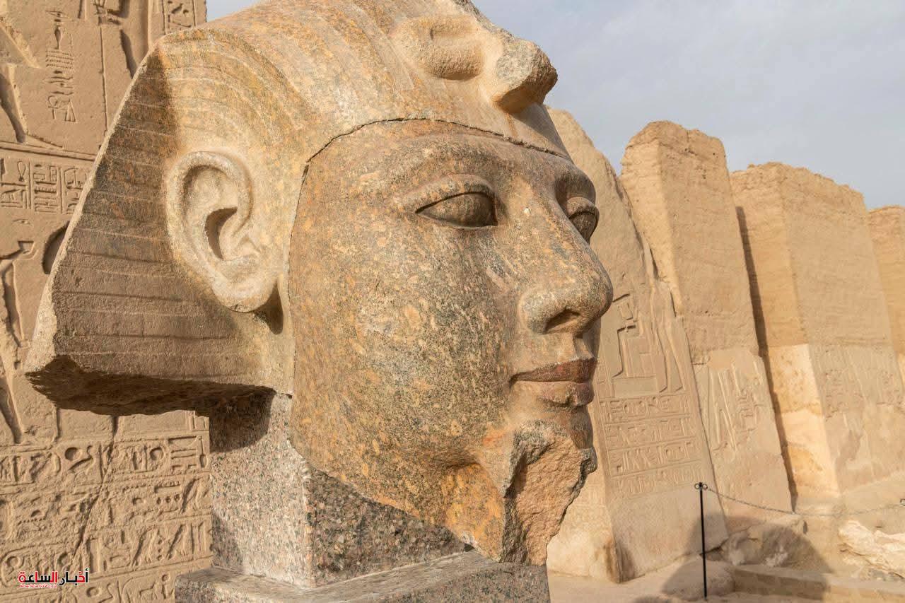 ترميم رأس تمثال رمسيس الثاني بأبيدوس يعيد إحياء أحد أبرز آثار سوهاج