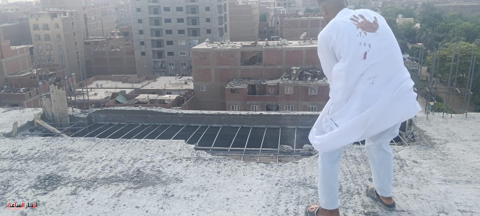 إزالة أسقف خرسانية مخالفة بـ أوسيم والبراجيل ضمن حملات التصدي للبناء المخالف