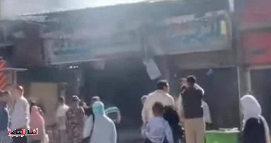 السيطرة على حريق محل ملابس بميدان الجيزة دون إصابات