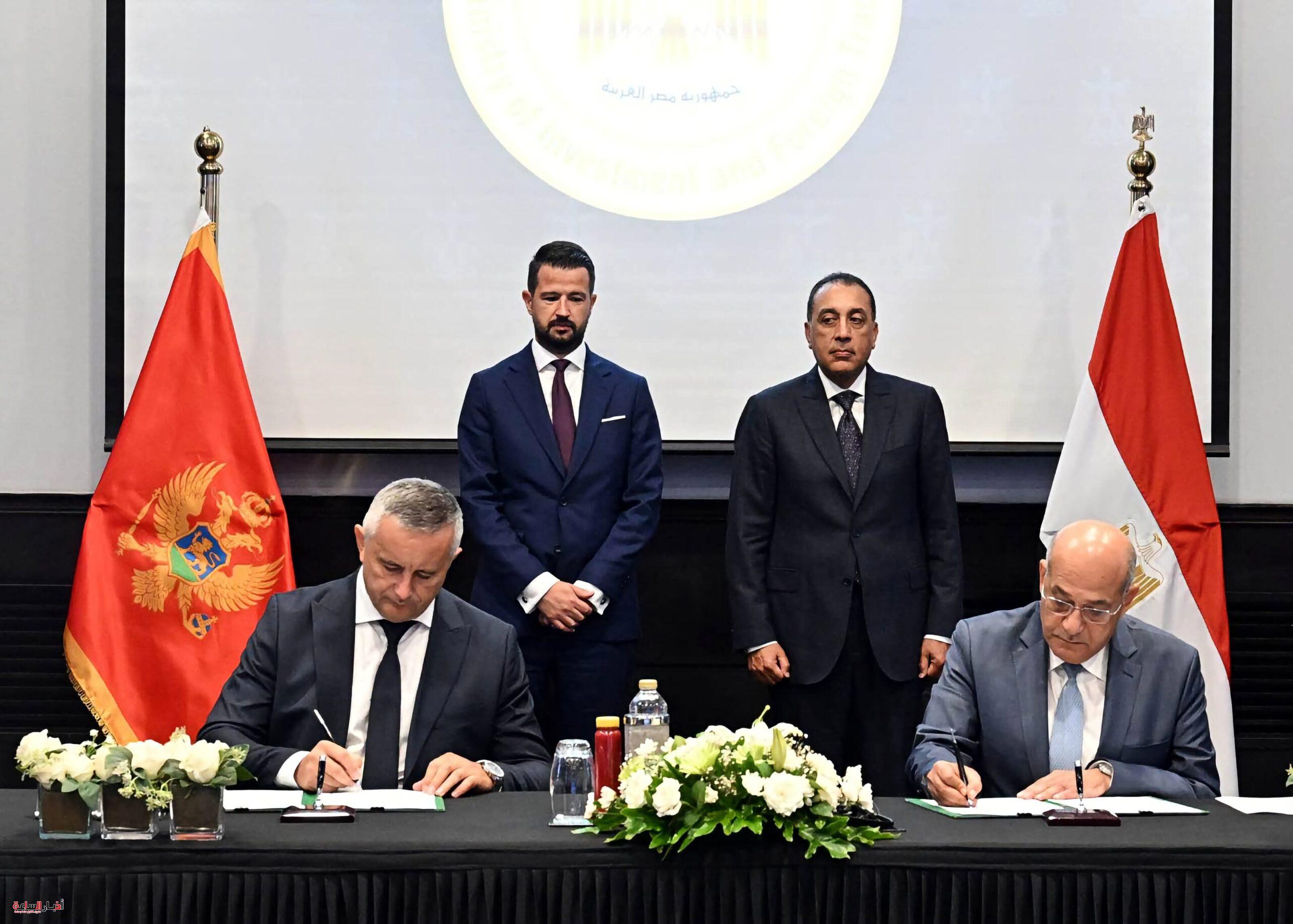 مصر ومونتينيجرو توقعان مذكرة تفاهم لتعزيز التعاون في النقل البحري وتطوير الموانئ