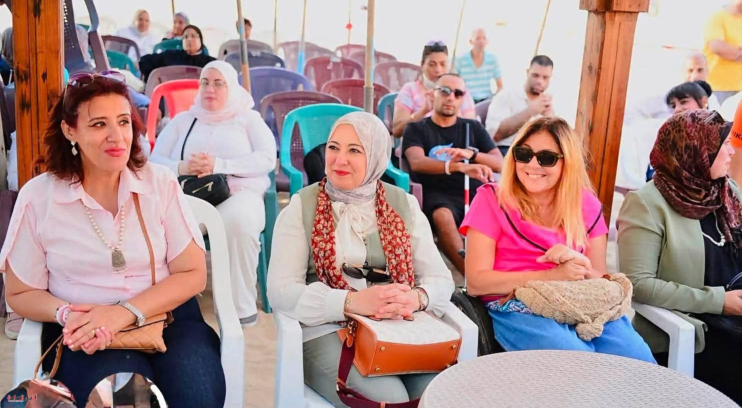 دكتورة إيمان كريم تتفقد شاطئ «أبطال التحدي» بالإسكندرية لدعم دمج الأشخاص ذوي الإعاقة